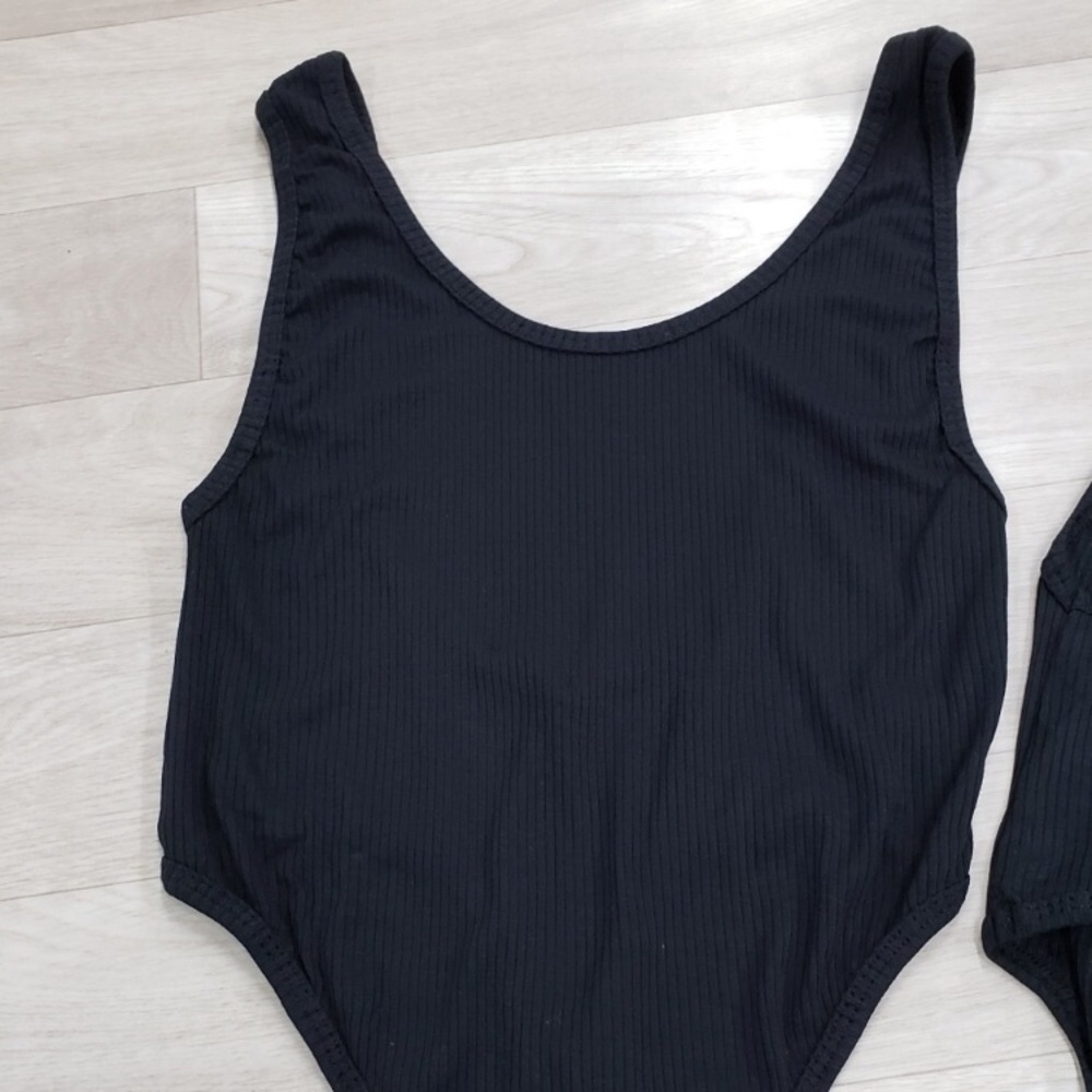 Iron Fist bodysuit thong black ribbed - Picture 8 of 11